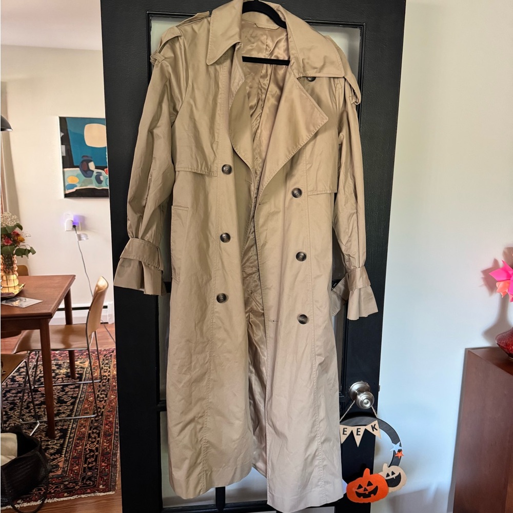 Buckle-Belt Trench Coat